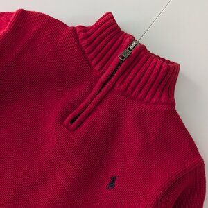 Polo Ralph Lauren Red Sweater for Boys 1/4 Zip - Size 7